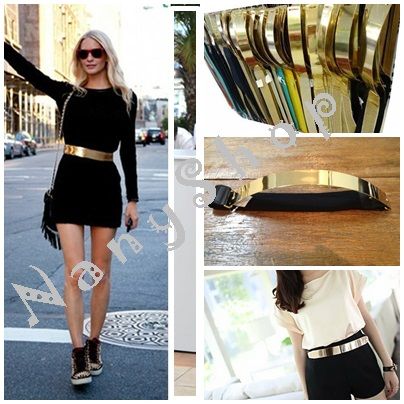 Cinto de metal Dourado